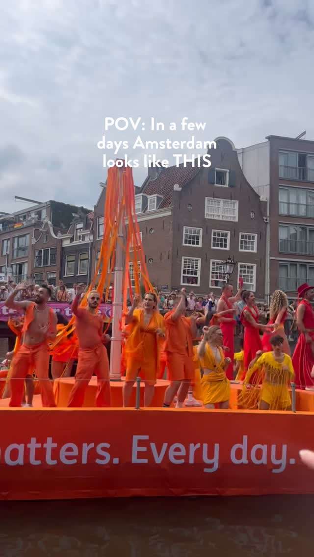 Saturday August 2 - the canals turn into a rainbow runway.