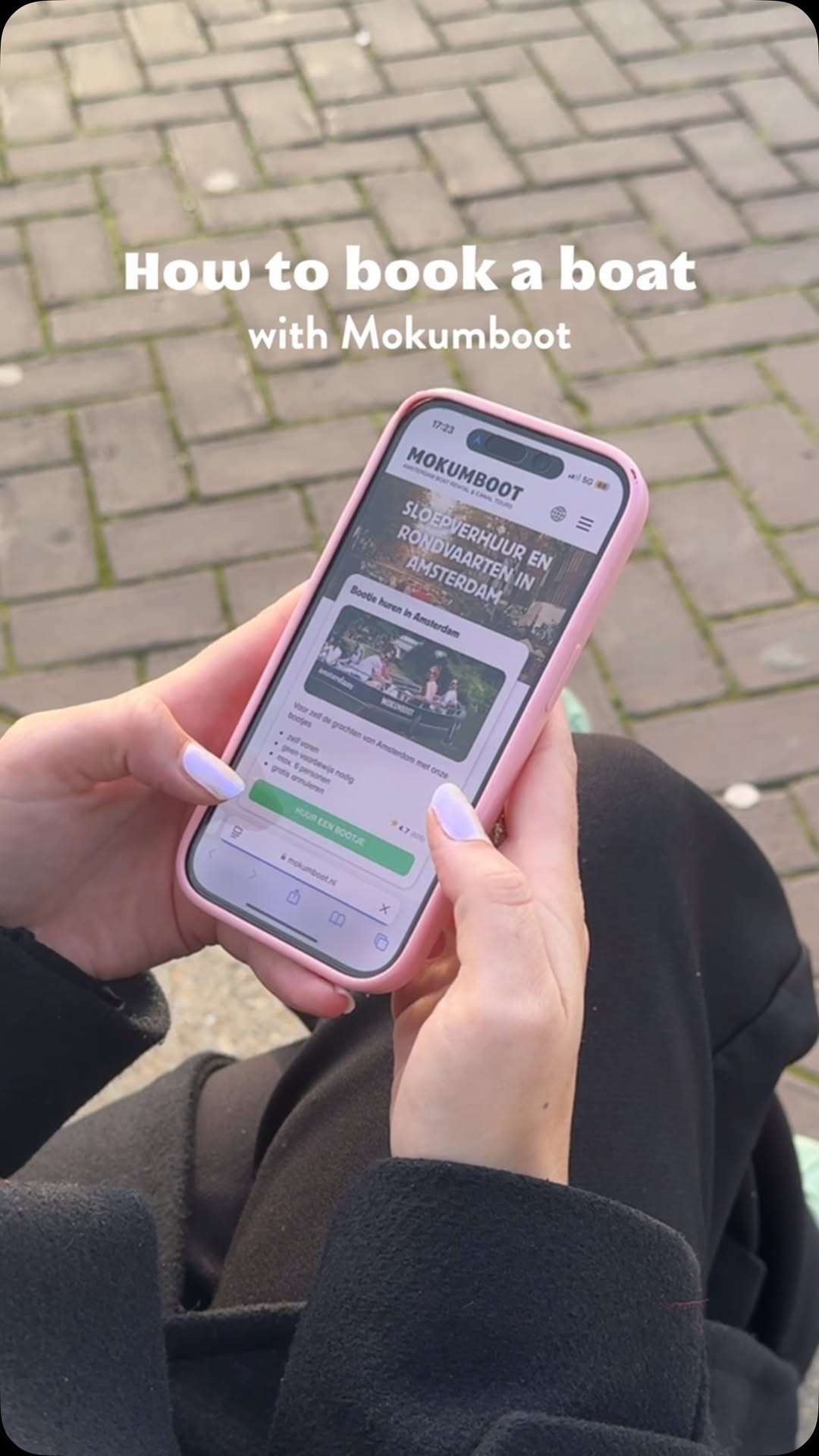 Booking with Mokumboot is as easy as a few clicks!