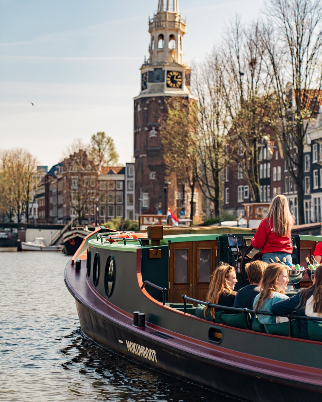 The canals are quieter in the morning and packed with energy by the afternoon.